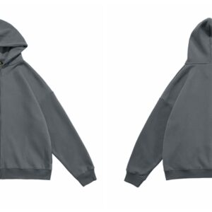 Season 6 Kanye West zip up Hoodie-Grey Blue